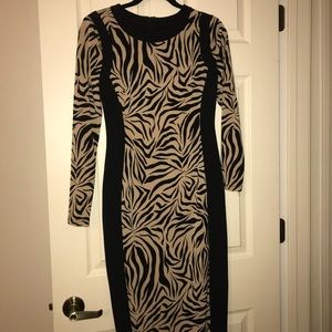 NY&C dress animal-print bombshell size S